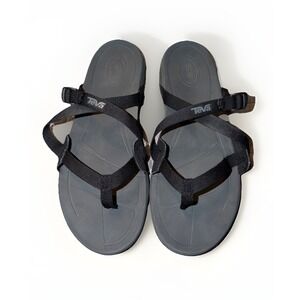 Teva‎ Ascona Flip Women's Thong Sandals Black US Size 11 Adjustable Strap